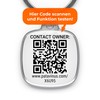 WERTSACHEN ABSICHERN: 1x Batterieloser QR-Code Anhänger inklusive App für Apple