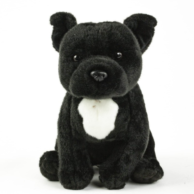 Teddys Rothenburg Pitbull/American Staffordshire Terrier 30 cm Black Cuddly Toy