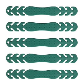 Flexible Plastic Ear Protectors Strap Extender for mask, Soft TPE Silicone, Durable, Bendable Comfortable Reusable Adjustable, Many Colors/Quantities (Green, 5 Pack)