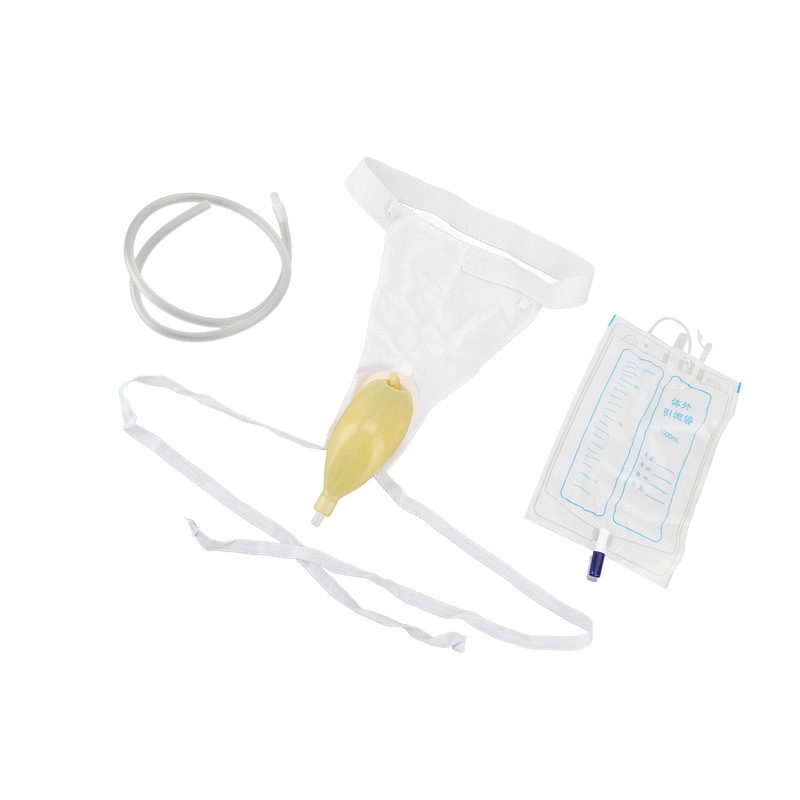 Urine Collector Bag 1000ml Reusable Skin Friendly Silicone Urine Drainage