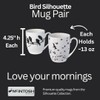 Bird Silhouette Set of 2 Mugs