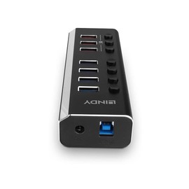 Lindy 4 Port USB 3.0 Hub with 3 Quick Charge Ports