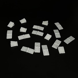 25PCS RC Airplane Pinned Nylon Hinges for RC Plane Replacement Parts Fixed Wing Model Airplane Loose-Leaf (Small 12X24mm)