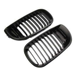 Front Bumper Kidney Sport Grille Grill Replacement for E46 4D 318I 320I 323I 328I 2002-2005 Matte Black