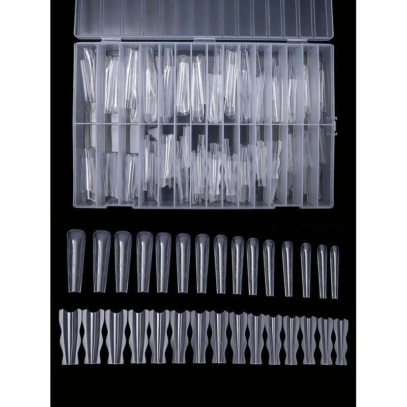 Sandwich Dual Nail forms Professional Sandwich Dual Forms-240Pcs Long Stiletto