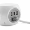 Mr. Gadget's Solutions 3 Way 1.4 Metre Cube Extension Socket