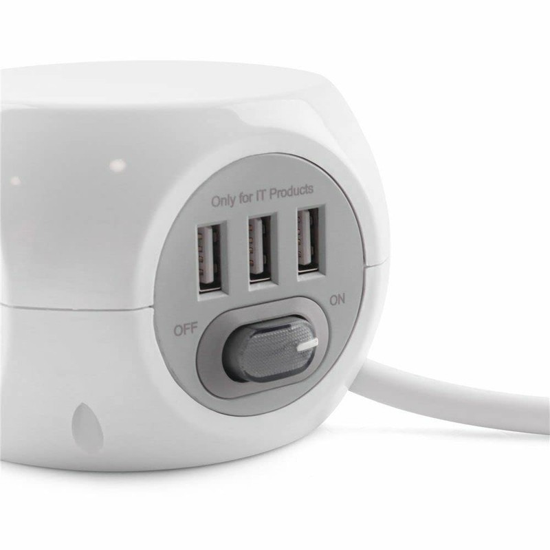 Mr. Gadget's Solutions 3 Way 1.4 Metre Cube Extension Socket