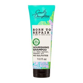 Carol's Daughter Born To Repair Champú nutritivo sin sulfato para cabello rizado, elaborado con manteca de karité y aceite de ricino, 11 onzas líquidas
