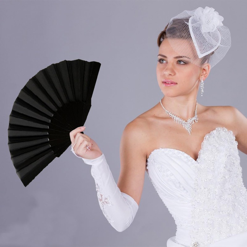 mkemka 2 Pcs Folding Hand Fan Set