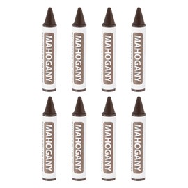 QUARKZMAN Möbelreparatur Holzmarker, 8 Stück Mahagoni-Auffüllstifte, Holzwachsstifte für Kratzer, Holzböden, Tische, Schränke, Schreiner, Abdeckungen