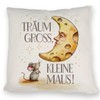 speecheese Mouse and Cheese Moon Dream Large Cushion Children's Gift