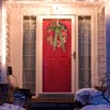 Thanksgiving Wreath Fall Hydrangea Bowknot Decoration Flower Garland Wreath Thanksgiving