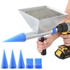 Auger Mortar Caulking Gun,All-Metal Portable Pointing Grouting Caulking Sprayer With