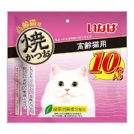 Inaba Grilled Bonito for Elderly Cats, 10 Pieces