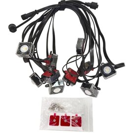 ASAHOM S1050 16.4ft Extension Lights Compatible S1050 Permanent Outdoor Lights, Black
