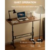 Amztabler Small Standing Desk Adjustable Height, Mobile Stand Up Desk