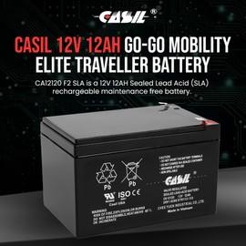 Casil 12v 12ah Battery CA12120 F2 Sealed Lead Acid (SLA) Battery