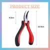 DHWEKU Micro Ring Needle Pliers, Hair Extension Pliers for Micro