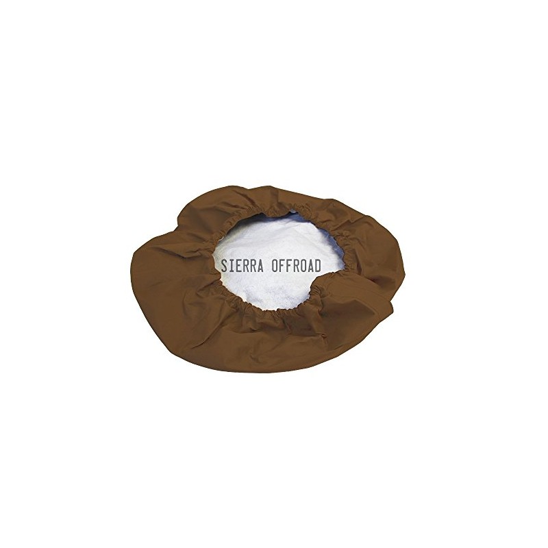 Sierra Offroad Tire Cover, Universal Fit 36"-37", Denim Vinyl, Spice