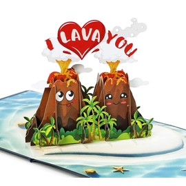CUTPOPUP I Lava You - 3D Card Love, Wedding Card, Valentine Card, Infinity Symbol - Eternal Love Romantic 3D Love Cards for Husband, Wife, Her, Him (I LAVA YOU) US8SD207DE