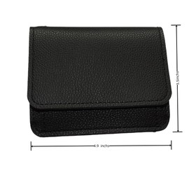 LIZEBOY Wallet Women Keychain Bracelet Credit Idcard Coin Purse Pocket Thin Wallet,Rfid Wristlet Zip Card Cases & Money Organizers(Black)