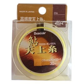 KUREHA シーガー(Seaguar) ライン シーガー鮎天上糸 釣り用フロロカーボンライン 30m 0.8号 フラッシュレモンイエロー