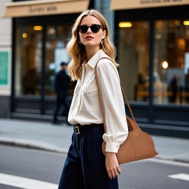 DIRRONA Women’s Handbag Shoulder Bag Crossbody Tote Purse for Work, Travel, Daily, Gift, Shopping – Elegant Soft PU Leather Top-Handle Bag with Adjustable Strap Brown