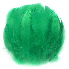 Uposao Pack of 200 Natural Goose Feathers, 6-12 cm Natural Feathers, Goose Feathers for Crafts, DIY Decorative Feathers for DIY Dream Catcher, Earrings, Carnival, Fancy Dress Costume, Decoration