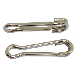 Fishing Hawaiian Snaps Swivels Strength Stainless Sea Bass Fishing Tackle Crappie Carp Fishing Accessories Pack of 100 PCS 6#-1.34"/103LB