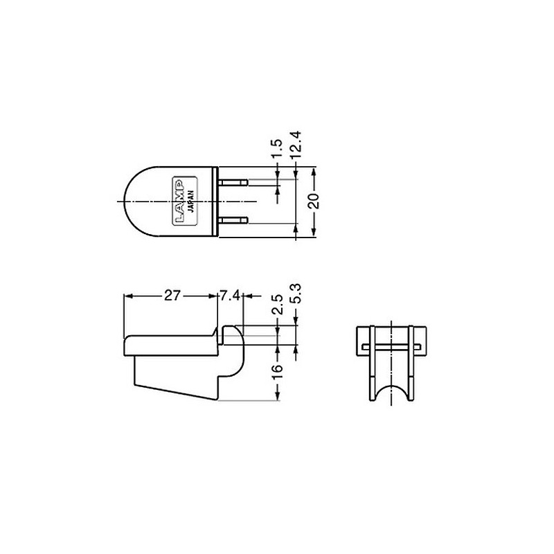 sugatune工業 Lamp Mark Stainless Steel Shelf Bracket SPHL – 30