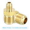 PATIKIL 1/4"Male x 1/2" Male Brass Flare Union Connector, 2