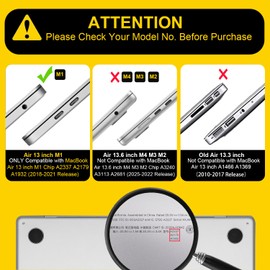 Seanai Compatible with MacBook Air 13 inch Case 2021 2020 2019 2018 Release A2337 M1 A2179 A1932, Anti-Scratch Pattern Plastic Hard Shell Cover for MacBook Air 13.3 with Touch ID, Newspaper Splicing