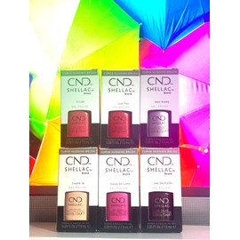 CND Shellac Gel Polish PAINTED LOVE Winter 2022 -0.25 OZ - NEW FULL SET 6 PCS