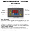 Temperature Controller, Binghe Pack of 2 W3230 110-220 V Digital