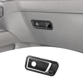 PDKLIN - Funda para guantera Silverado para Chevy Silverado/GMC Sierra 2022 2023 2024, accesorios interiores de grano de madera negra, 2 unidades