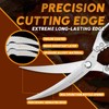 DRAGON RIOT Kitchen Shears, Silver Kitchen Scissors, Meat Cooking Scissors,