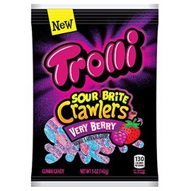 Trolli Sour Brite Crawlers Very Berry Gummi Candy 5 oz.