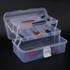 Walfront Toolbox Organizer For Tools Clear Plastic Foldable storage Box