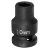 sourcing map 6 Point Impact Socket 10mm Metric Socket 1/2"