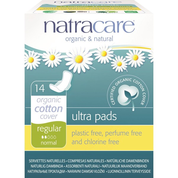 Natracare Ultra Pads w/Wings - Regular - 14 count