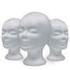 DBLV Styrofoam Head Set - 3 x Wig Head as