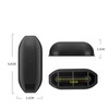 1Pair Black Replacement Plastic Stud Luggage Feet Pads Baggage Replacement