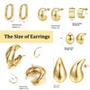 6 Pcs Gold Hoop Earrings Set Gold Plated Earrings Women