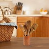 Oidnvay 9 PCS Wooden Spoons for Cooking, Utensils With Holder,