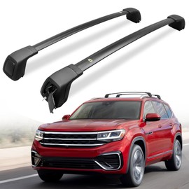 Etesan Upgraded Crossbars Fit for VW Volkswagen Atlas 2018-2025 Aluminum Roof Rack Cross Bars Cargo Carrier 165 lbs for Kayak Bike Canoe Ski Snowboard