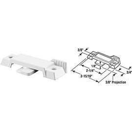 Prime-Line 171949-W Sash Lock, Diecast Construction, White, Used on Vertical and Horizontal Sliding Windows (Single Pack)