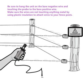 ALLOSUN GK503B NEON Electric Fence  Tester and Fault Finder Max 7 kV, NOT LED, Red - Color: GK503B 600-7000V