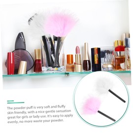 Minkissy Body Powder Puff for Women Fluffy Makeup Puff Soft and Gentle Triangle Shape Set of 2