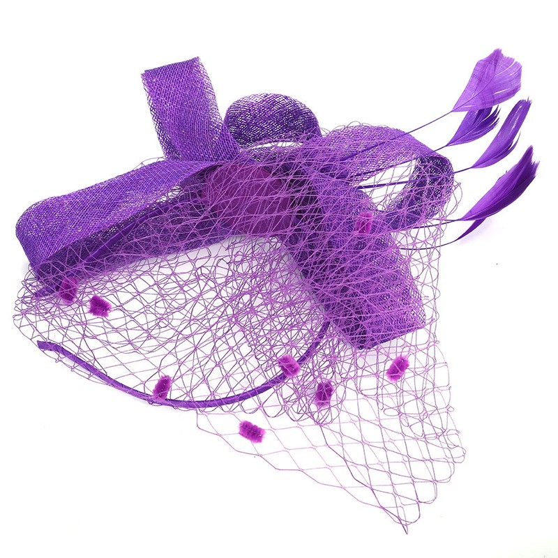 Wedding Women Net Mesh Bridal Face Veil Hats Brides Fascinator