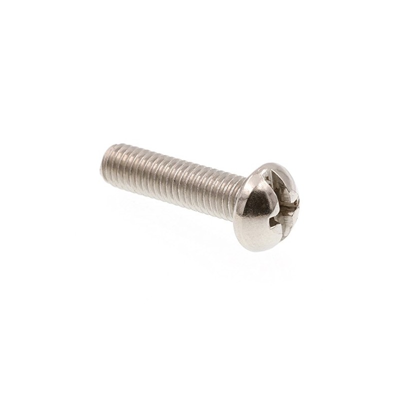 Prime-Line 9004196 Machine Screw, Round Head, Slotted/Phillips Combo, #10-32 X